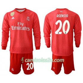 Camisolas de Futebol Real Madrid Asensio 20 Criança Equipamento 3ª 2018/19 Manga Comprida